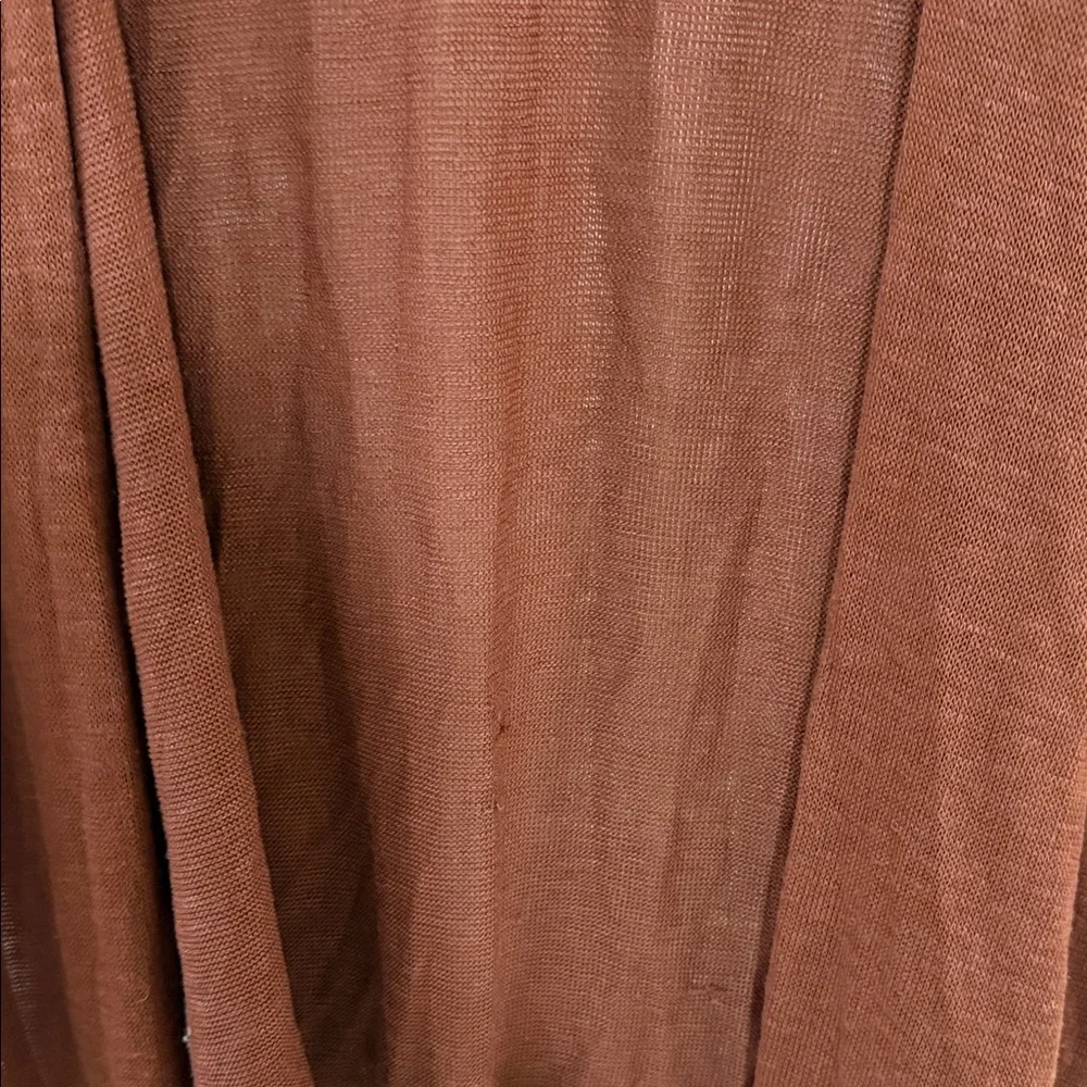 Rust Open Front Cardigan - Picture 2 of 3